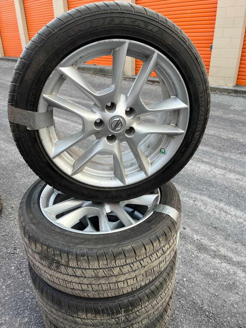 4x 18" Nissan Maxima 2015 5x114.3 245 45 18 Goodyear EAGLE RS-A